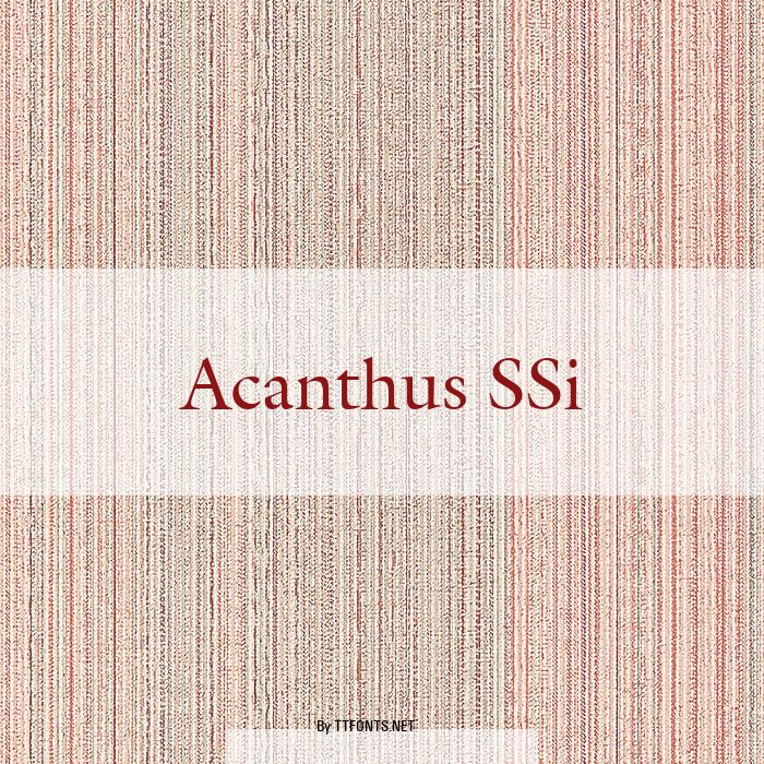 Acanthus SSi example